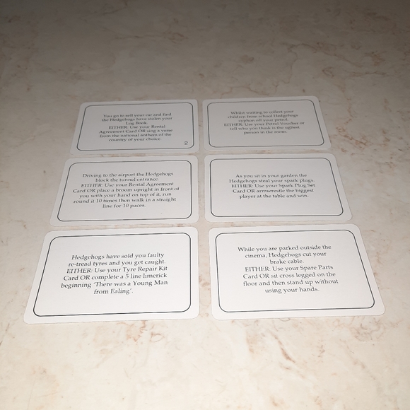 Hedgehogs Revenge Vintage Game Replacement Piece Cards - Picture 10 of 16